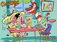 image Cow and Chicken