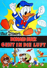 Donald Duck geht in die Luft