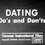 Dating Do's and Don'ts